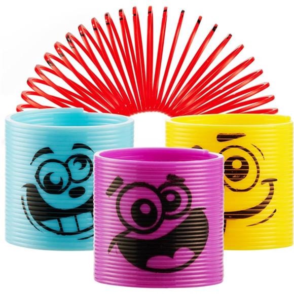 Mega Pack of 50 Coil Springs for Kids - Assorted Emoji Silly Faces and Colors - Picture 7 of 7